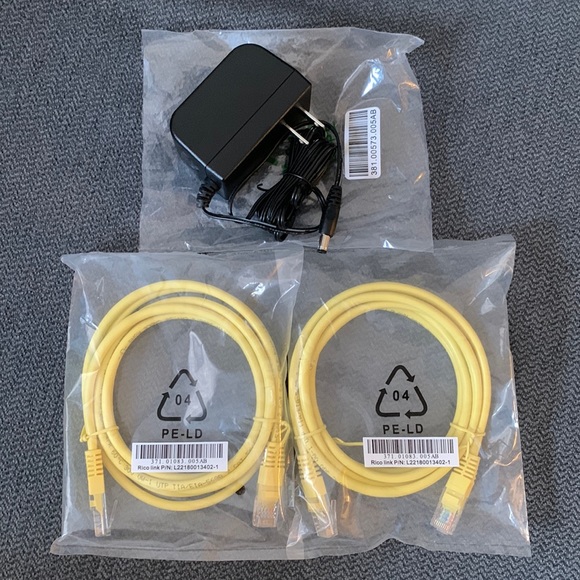 Ethernet Cables and Switching Adapter - Picture 1 of 2